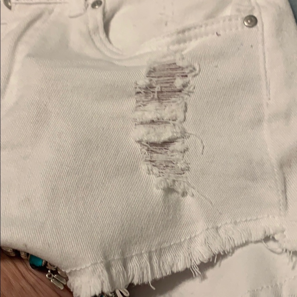 NWOT High Rise Distressed Shorts - Picture 3 of 5
